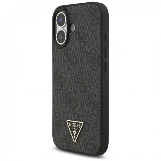 Case Guess 4G Strap Triangle Logo MagSafe for iPhone 17 black Case Guess 4G Strap Triangle Logo MagSafe for iPhone 17 black