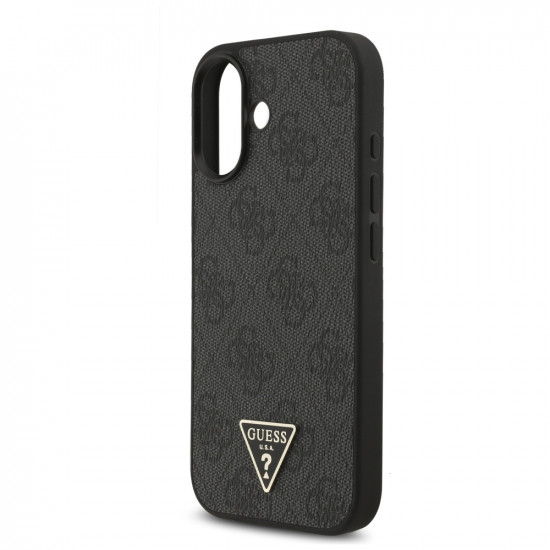 Case Guess 4G Strap Triangle Logo MagSafe for iPhone 17 black Case Guess 4G Strap Triangle Logo MagSafe for iPhone 17 black