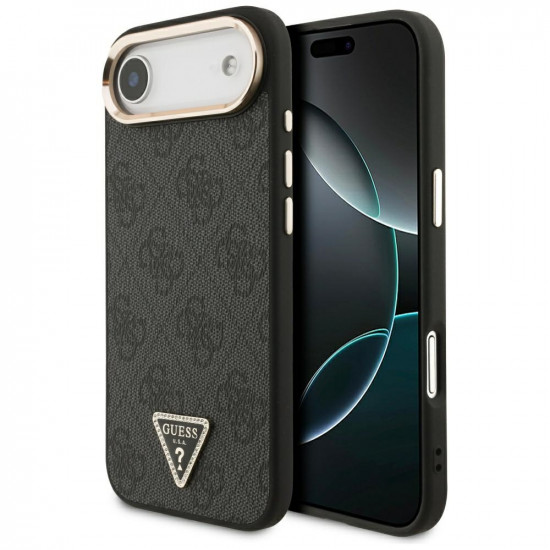 Case Guess 4G Triangle Logo MagSafe for iPhone Air black gold