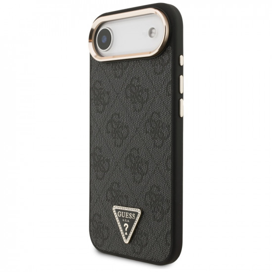 Case Guess 4G Triangle Logo MagSafe for iPhone Air black gold