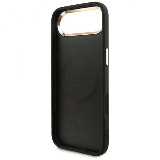 Case Guess 4G Triangle Logo MagSafe for iPhone Air black gold