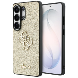 Case Guess Fixed Glitter Big 4G Metal Logo for Samsung Galaxy S26 Ultra gold