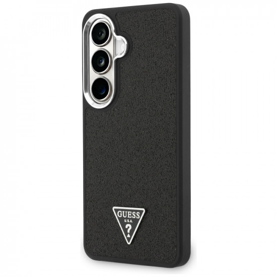 Case Guess Fixed Glitter Triangle MagSafe for Samsung Galaxy S26 black Case Guess Fixed Glitter Triangle MagSafe for Samsung Galaxy S26 black