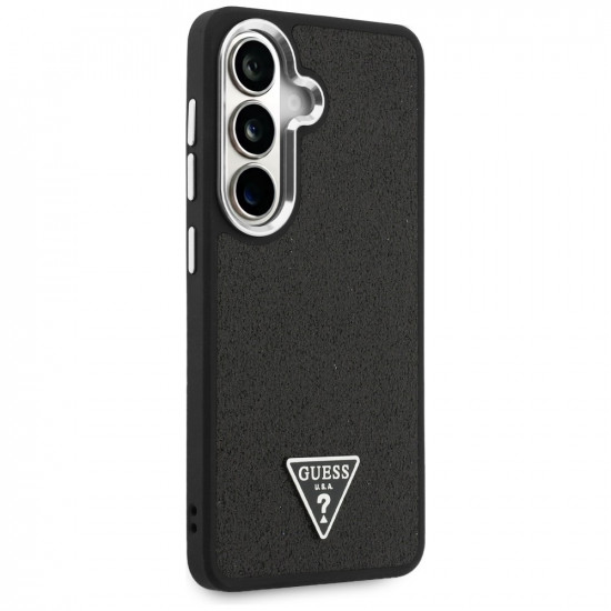 Case Guess Fixed Glitter Triangle MagSafe for Samsung Galaxy S26 black Case Guess Fixed Glitter Triangle MagSafe for Samsung Galaxy S26 black