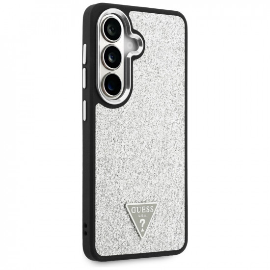 Case Guess Fixed Glitter Triangle MagSafe for Samsung Galaxy S26 silver Case Guess Fixed Glitter Triangle MagSafe for Samsung Galaxy S26 silver