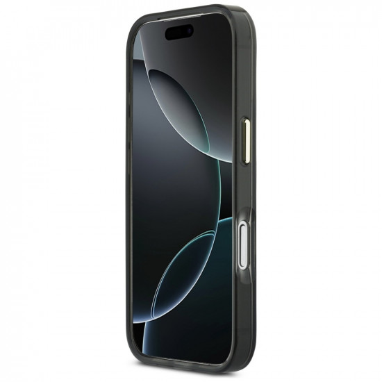 Case Guess IML 4G Script Metal for iPhone 17 Pro Max black
