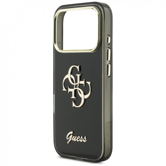 Case Guess IML 4G Script Metal for iPhone 17 Pro Max black