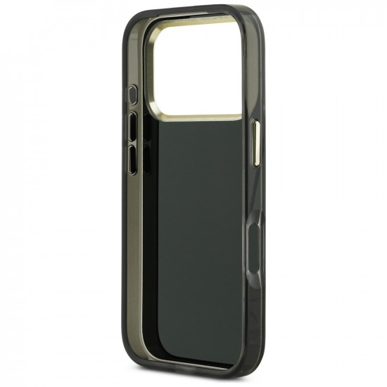 Case Guess IML 4G Script Metal for iPhone 17 Pro Max black