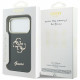 Case Guess IML 4G Script Metal for iPhone 17 Pro Max black