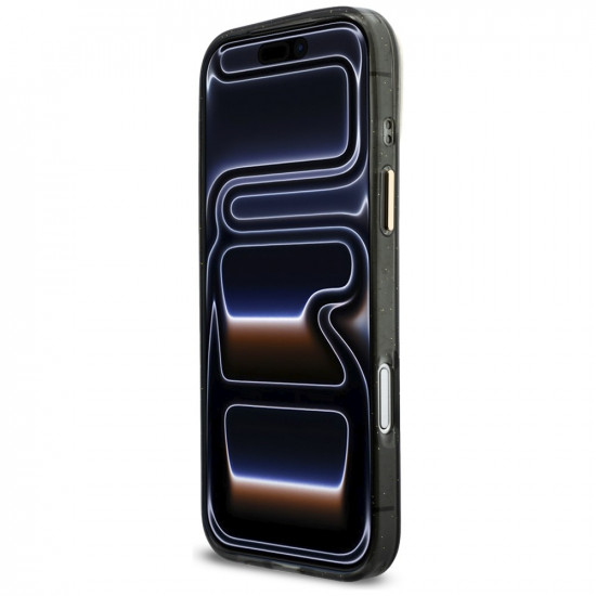 Case Guess IML Glitters Script Strap MagSafe for iPhone 17 Pro Max black Case Guess IML Glitters Script Strap MagSafe for iPhone 17 Pro Max black