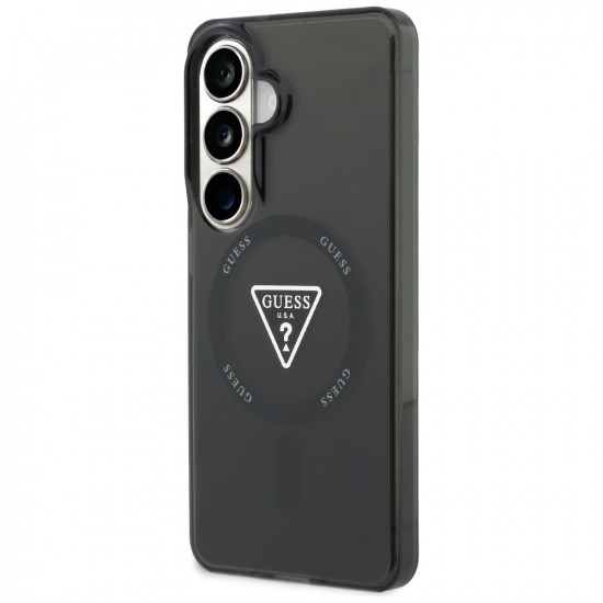 Case Guess IML Gradient Triangle MagSafe for Samsung Galaxy S26 black Case Guess IML Gradient Triangle MagSafe for Samsung Galaxy S26 black