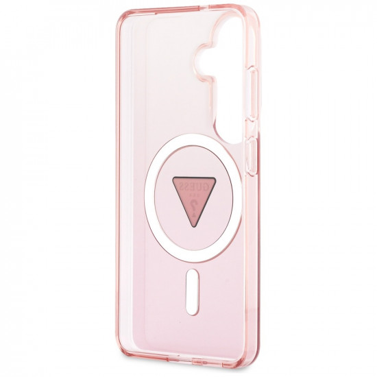 Case Guess IML Gradient Triangle MagSafe for Samsung Galaxy S26 pink Case Guess IML Gradient Triangle MagSafe for Samsung Galaxy S26 pink