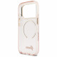 Case Guess IML Script Metal MagSafe for iPhone 17 Pro Max pink
