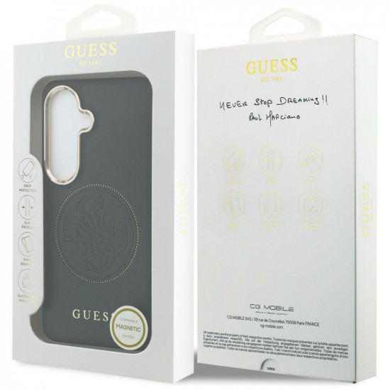 Case Guess Perforated Logo MagSafe for Samsung Galaxy S26 black Case Guess Perforated Logo MagSafe for Samsung Galaxy S26 black