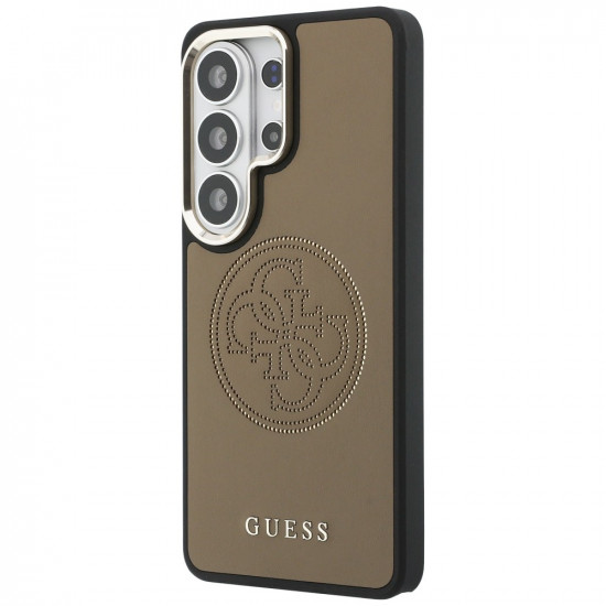 Case Guess Perforated Logo MagSafe for Samsung Galaxy S26 Ultra brown