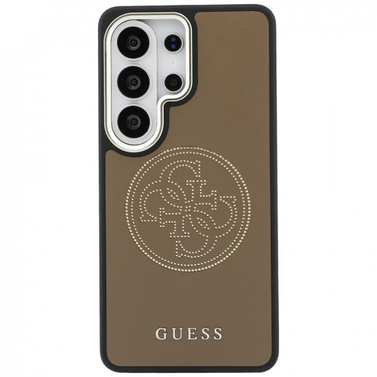 Case Guess Perforated Logo MagSafe for Samsung Galaxy S26 Ultra brown