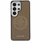 Case Guess Perforated Logo MagSafe for Samsung Galaxy S26 Ultra brown