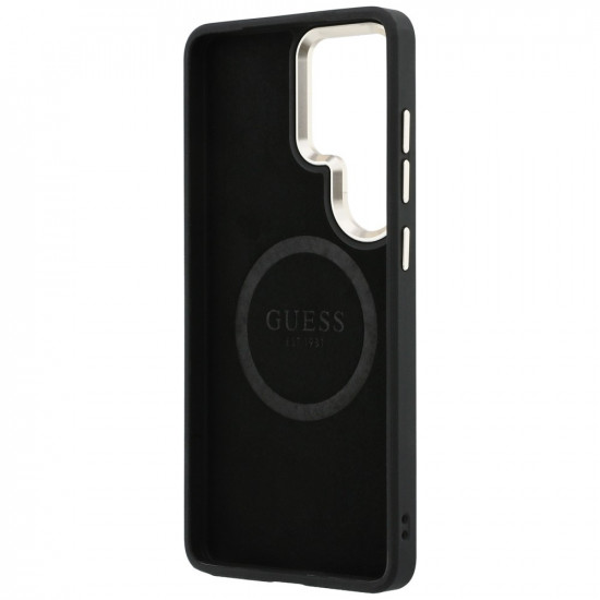 Case Guess Perforated Logo MagSafe for Samsung Galaxy S26 Ultra brown