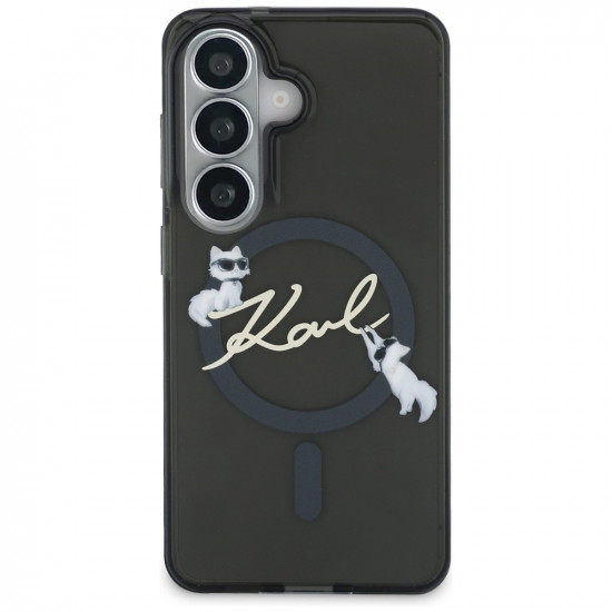 Case Karl Lagerfeld IML KC Script MagSafe for Samsung Galaxy S26 black