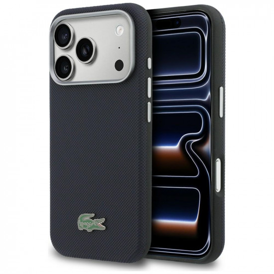 Case Lacoste Semi Wrap Petit Pique MagSafe for iPhone 17 Pro Max navy blue Case Lacoste Semi Wrap Petit Pique MagSafe for iPhone 17 Pro Max navy blue
