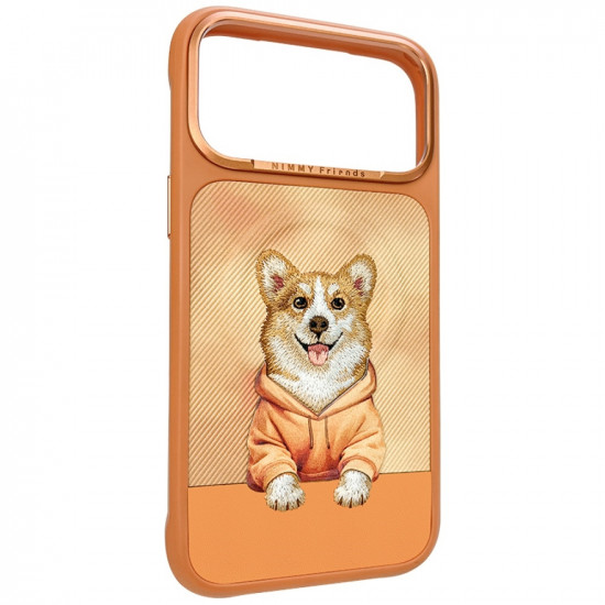 Nimmy Gentle Pets Series Dog MagSafe case for iPhone 17 Pro orange