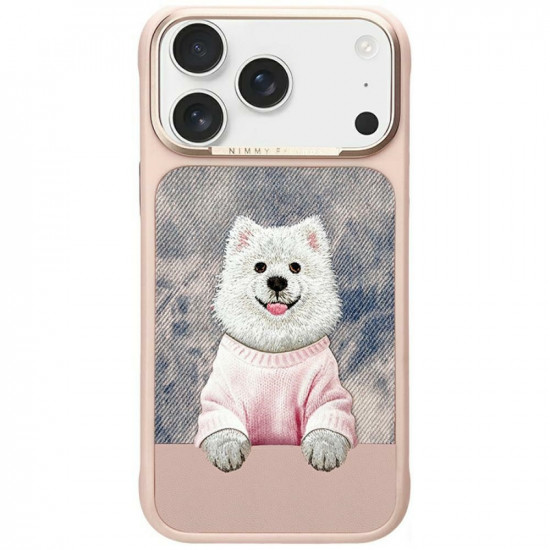 Nimmy Gentle Pets Series Dog MagSafe Case for iPhone 17 Pro Pink