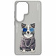 Nimmy Glasses Cool Dog Case for Samsung Galaxy S26 Ultra Gray Nimmy Glasses Cool Dog Case for Samsung Galaxy S26 Ultra Gray