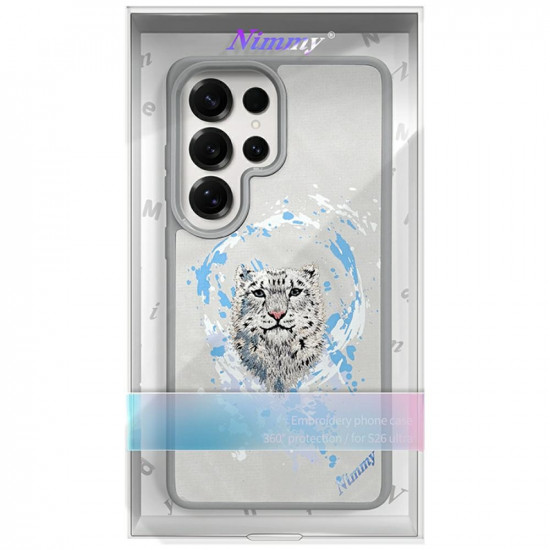 Nimmy Pantera MagSafe case for Samsung Galaxy S26 Ultra light gray