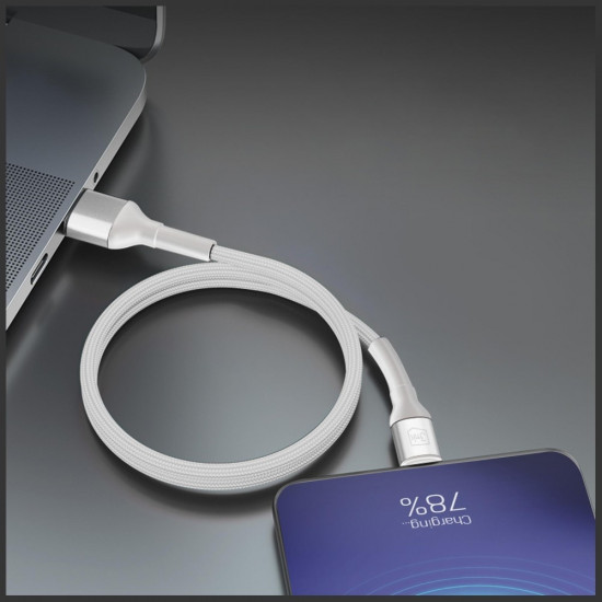 3MK Hyper Cable N-SERIES USB-A to Lightning 1m QC 3.0 5V/2.4A 12W White 3MK Hyper Cable N-SERIES USB-A to Lightning 1m QC 3.0 5V/2.4A 12W White