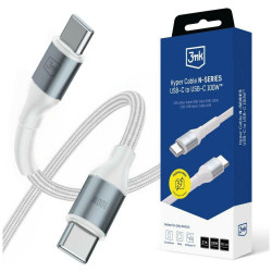 3MK Hyper Cable N-SERIES USB-C to USB-C 2m PD 3.0 QC 3.0 20V/5A 100W White