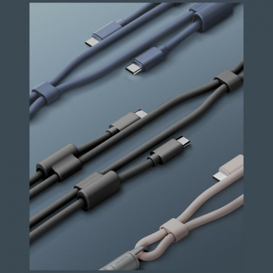 ENERGEA Lasso Lanyard Cable USB-C Phone Lanyard - USB-C 1.5m 240W Black