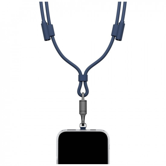 ENERGEA Lasso Lanyard Cable USB-C Phone Lanyard - USB-C 1.5m 240W Blue