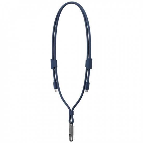 ENERGEA Lasso Lanyard Cable USB-C Phone Lanyard - USB-C 1.5m 240W Blue