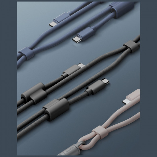 ENERGEA Lasso Lanyard Cable USB-C Phone Lanyard - USB-C 1.5m 240W Blue