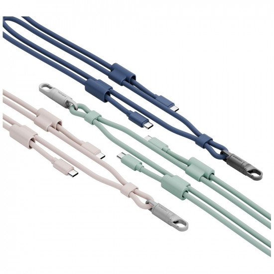 ENERGEA Lasso Lanyard Cable USB-C Phone Lanyard - USB-C 1.5m 240W Sand