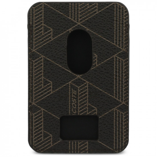 Card Wallet Lacoste PVC Blend MagSafe brown