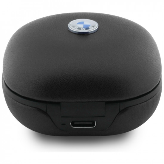 Headphones Bluetooth TWS BMW Leather Metal Logo ENC black