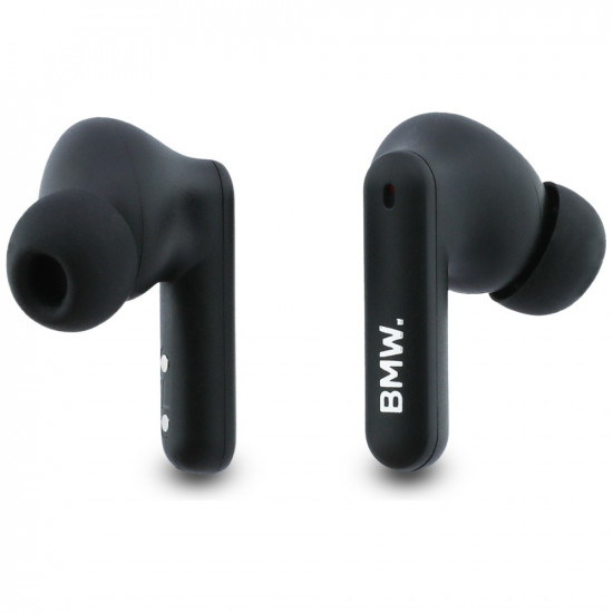 Headphones Bluetooth TWS BMW Leather Metal Logo ENC black