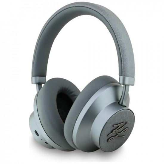 Headphones Karl Lagerfeld Grained Initials Bluetooth ANC gray