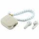 Earphones TWS Guess Pearl Strap beige Earphones TWS Guess Pearl Strap beige
