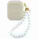Earphones TWS Guess Pearl Strap beige Earphones TWS Guess Pearl Strap beige