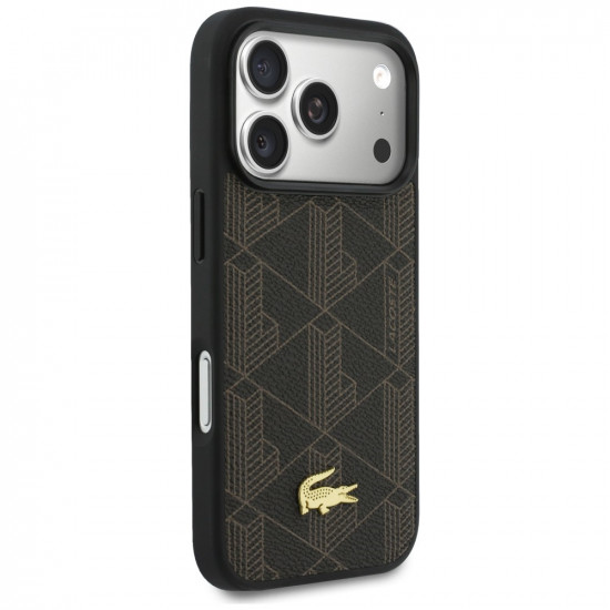 Case + Wallet Set Lacoste PVC Blend MagSafe for iPhone 17 Pro brown