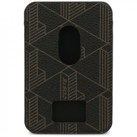 Case + Wallet Set Lacoste PVC Blend MagSafe for iPhone 17 Pro brown