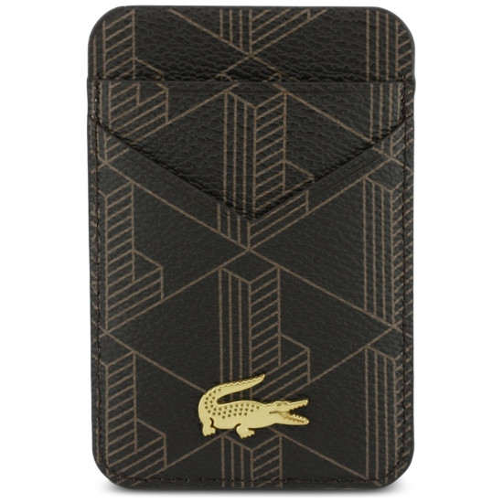 Case + Wallet Set Lacoste PVC Blend MagSafe for iPhone 17 Pro Max brown