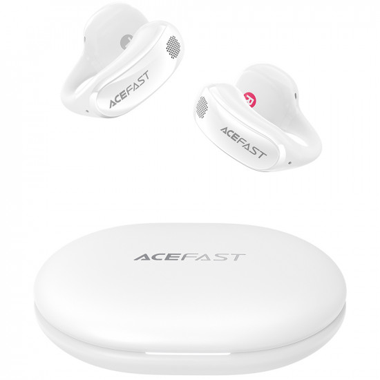 Acefast Wireless Earbuds Aceclip Pro (FA006) OWS Stereo, BT 5.4, Dual mic Noise Cancelling, 400mAh, IP55, Type C White