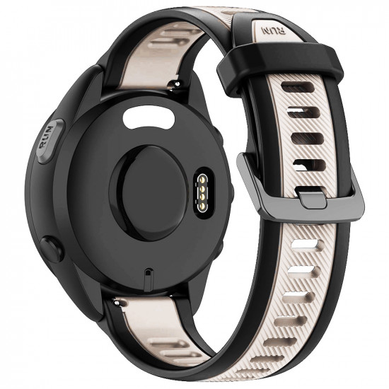 Techsuit Watchband 18mm (W053) Huawei Watch GT 4 (41mm)/W1/Honor Watch S1/Garmin Venu 2S/Vivoactive 4S Beige Techsuit Watchband 18mm (W053) Huawei Watch GT 4 (41mm)/W1/Honor Watch S1/Garmin Venu 2S/Vivoactive 4S Beige