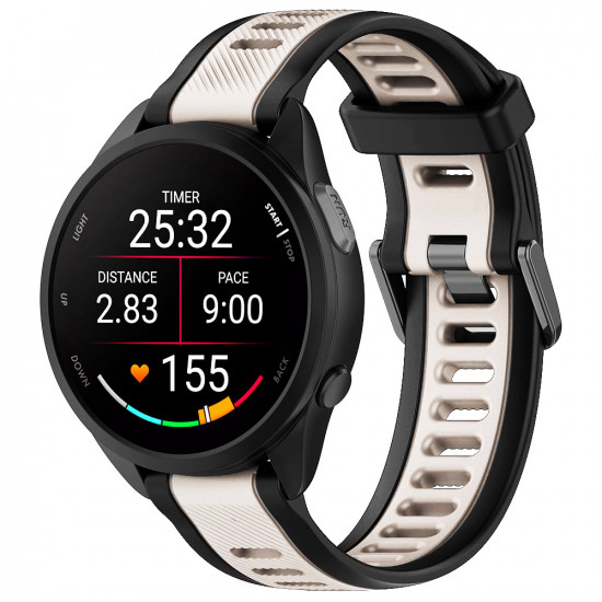 Techsuit Watchband 18mm (W053) Huawei Watch GT 4 (41mm)/W1/Honor Watch S1/Garmin Venu 2S/Vivoactive 4S Beige Techsuit Watchband 18mm (W053) Huawei Watch GT 4 (41mm)/W1/Honor Watch S1/Garmin Venu 2S/Vivoactive 4S Beige