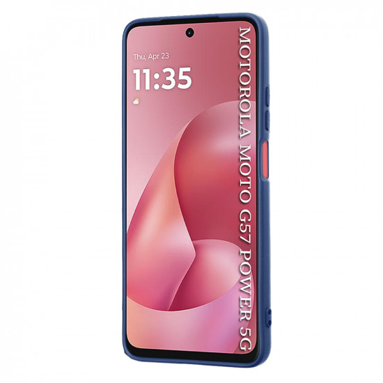 Techsuit SoftFlex Motorola Moto G57 Power / G67 Power Navy Blue