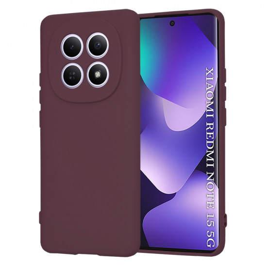 Techsuit SoftFlex Xiaomi Redmi Note 15 5G / Note 15 4G / Poco M8 5G Plum Red