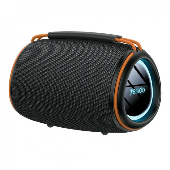 Yesido Wireless Speaker (YSW39) Bluetooth 5.3, RGB Lighting, TWS, TF Card, USB, AUX, 1200mAh, 20W Black